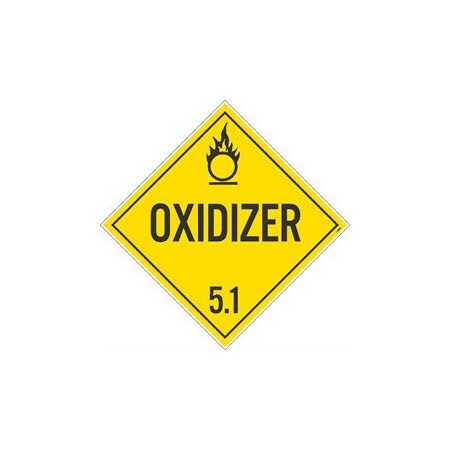 PLACARD, OXIDIZER 51,